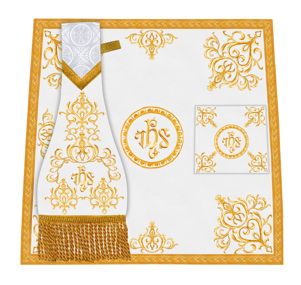 Embroidered Mass Set with Liturgical Motif