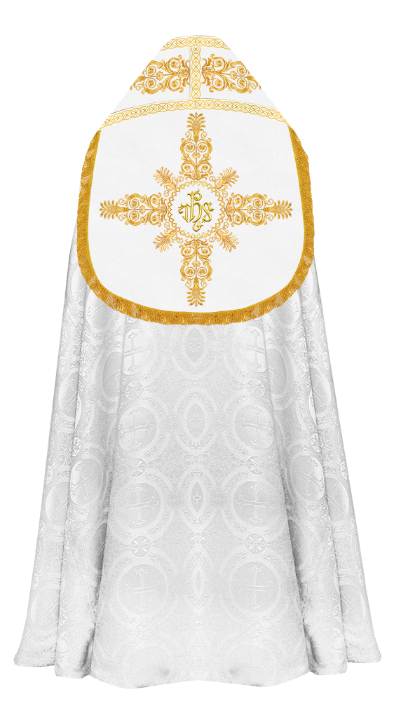 Embroidered Roman Cope with Adorned Spiritual Motif