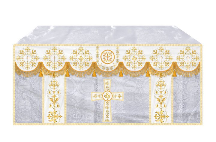 Altar Cloth with Spiritual Motif and Trims