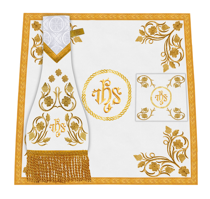 Traditional Liturgical Mass Set with Embroidered Details
