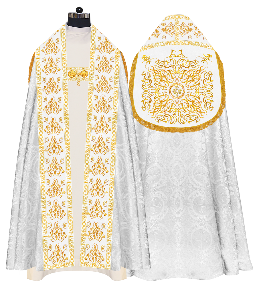 Traditional Embroidered Roman Cope Vestment