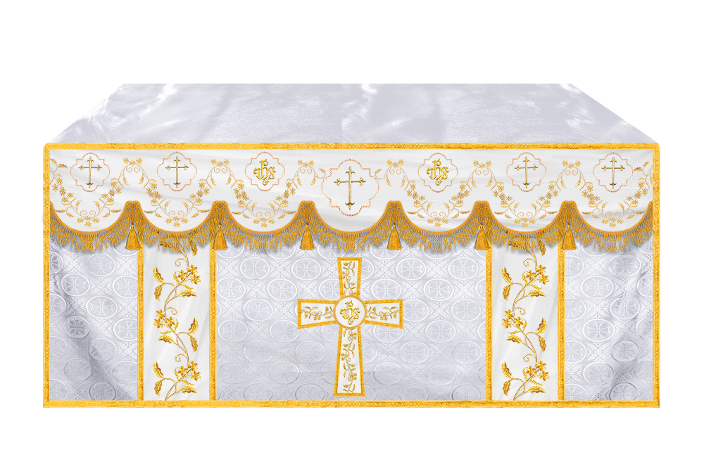 Altar Cloth with Fine Embroidery and Spiritual Motif
