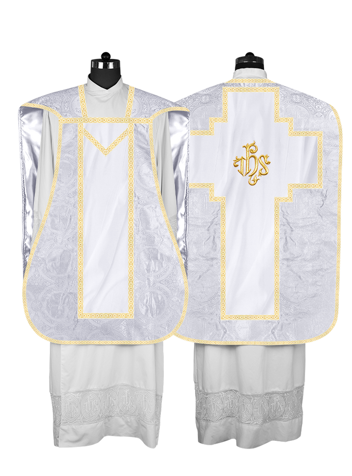 Roman chasuble with Motif and Trims