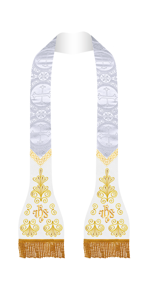 Roman Stole with Spiritual embroidery