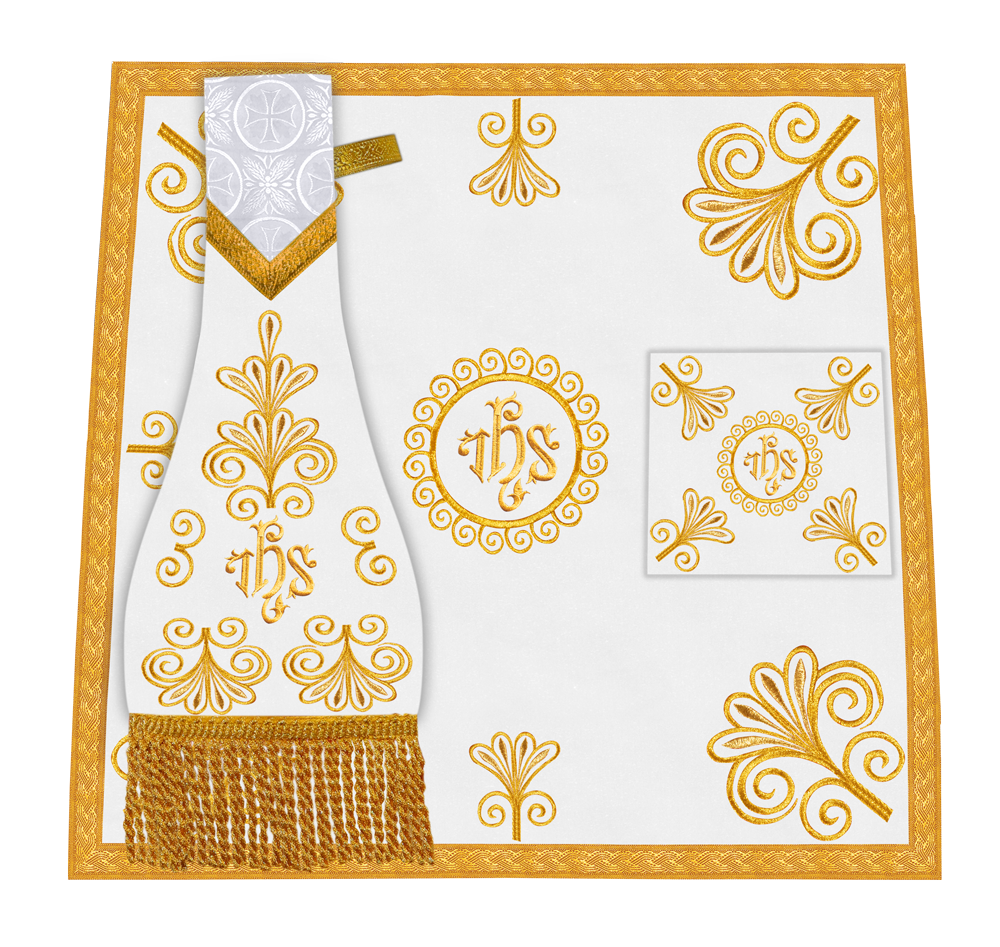 Church Mass Set with Elegant Liturgical Embroidery