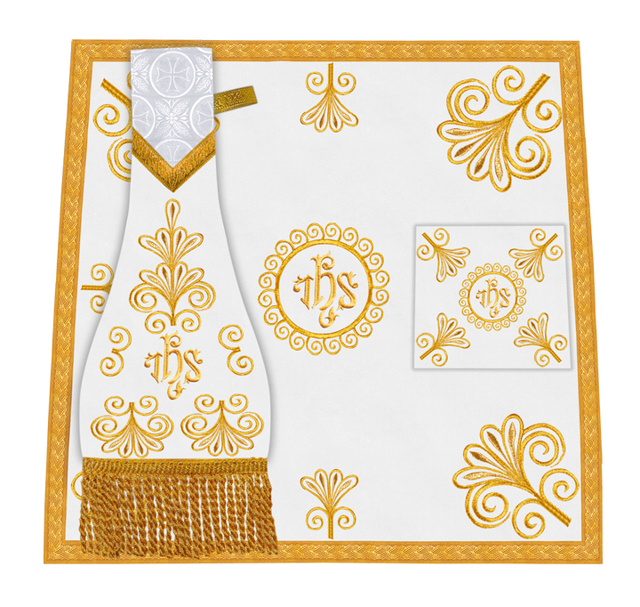 Church Mass Set with Elegant Liturgical Embroidery