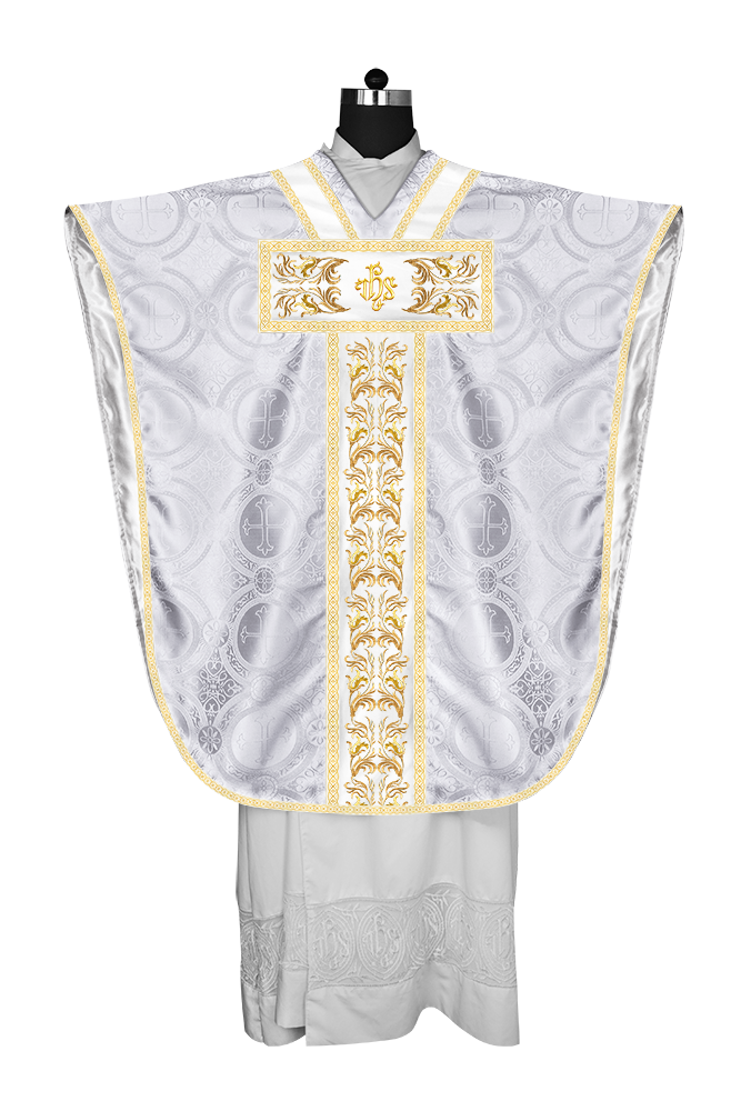Liturgical Borromean Chasuble With Detailed Embroidery and Trims