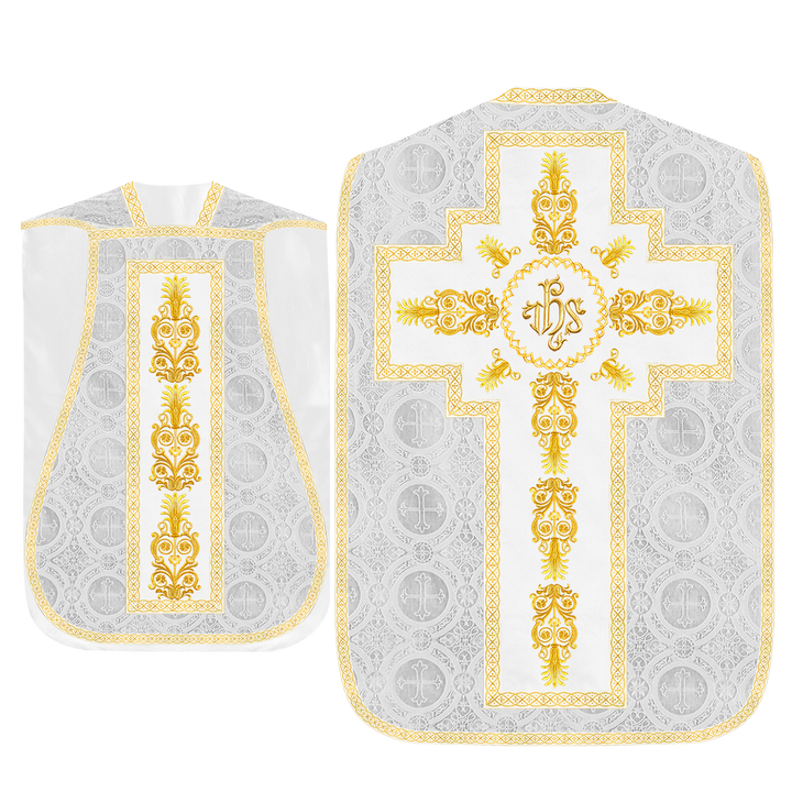 Roman Chasuble Vestments Adorned With Trims