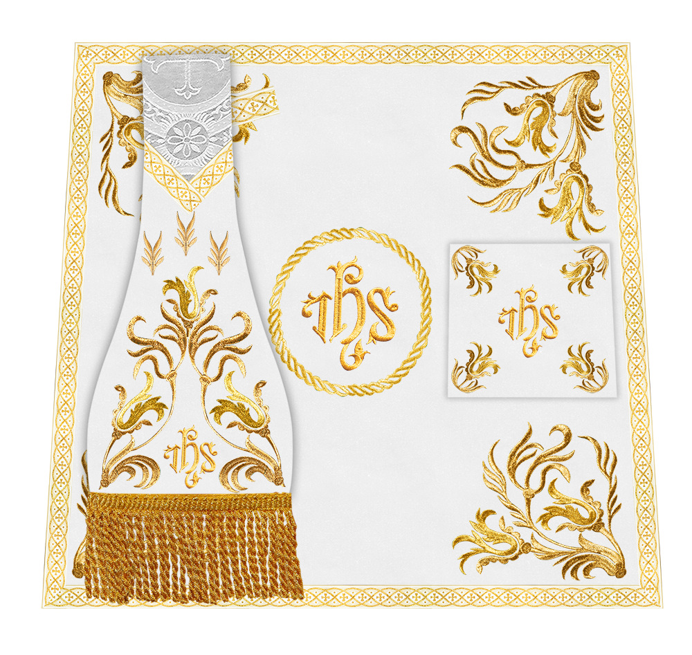 Liturgical Borromean Chasuble With Detailed Embroidery and Trims