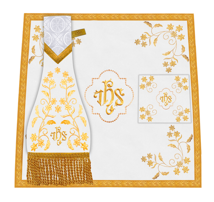 Altar Cloth with Fine Embroidery and Spiritual Motif