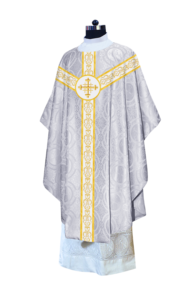 Gothic Style Chasuble with Embroidered Lace