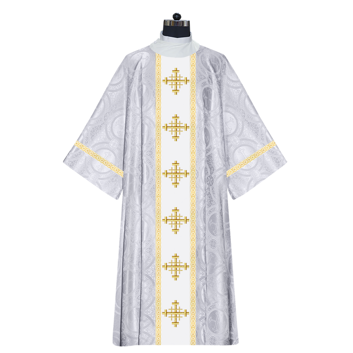 Dalmatics With Ornated Spiritual Cross and Trims