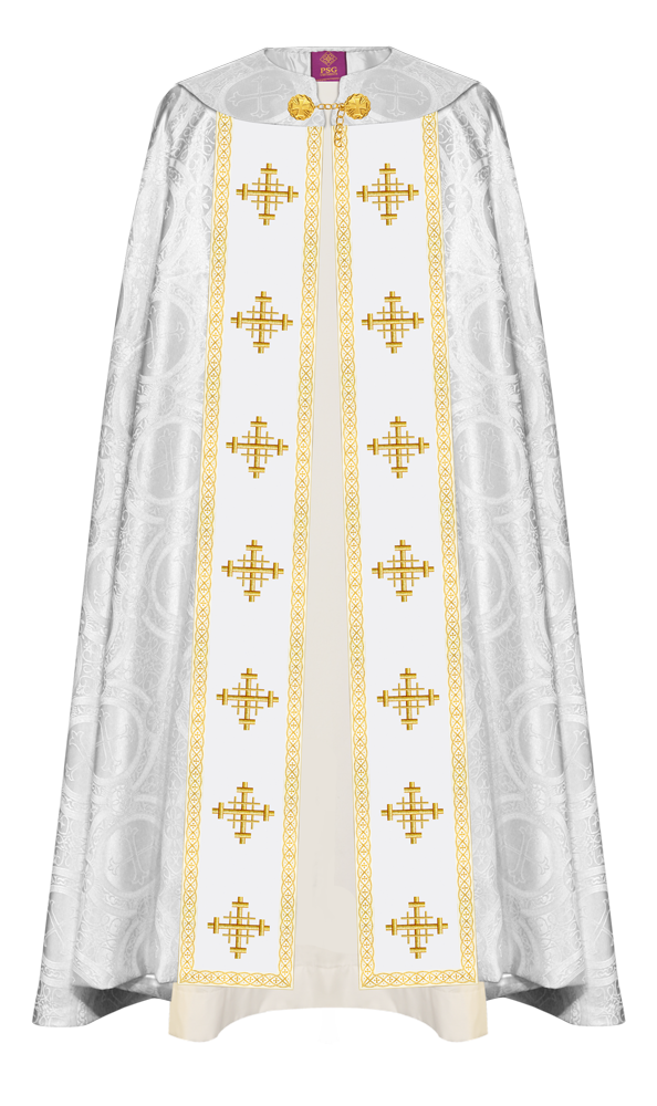 Enhanced Gothic Cope Vestments With Liturgical cross