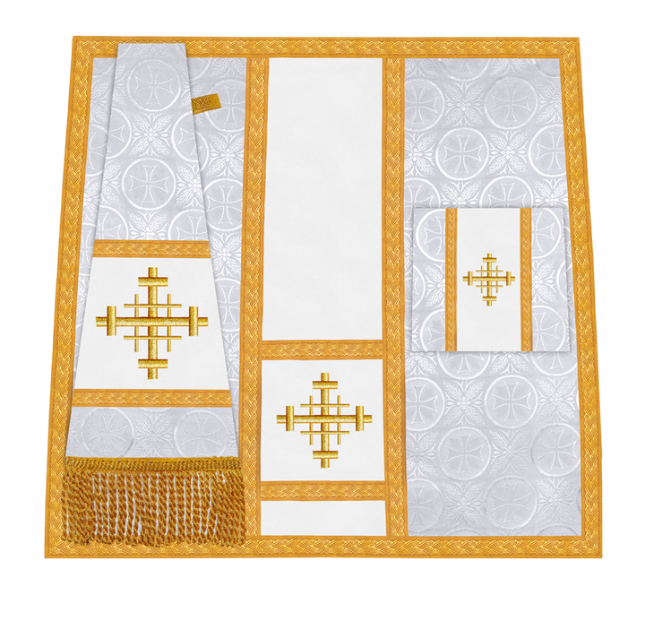 Handcrafted Altar Mass Set with Embroidered Motif
