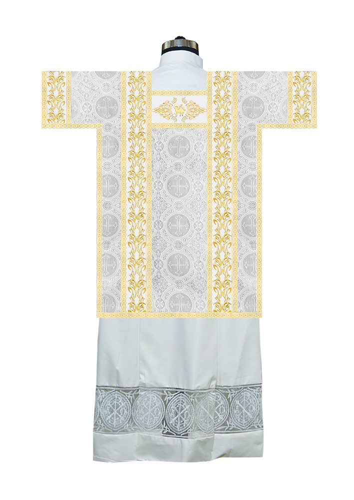 Tunicle Vestment with Embroidered Trims