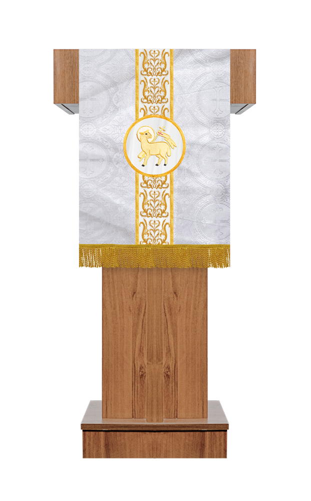 Pulpit/Lectern with Adorned Braid and Trim