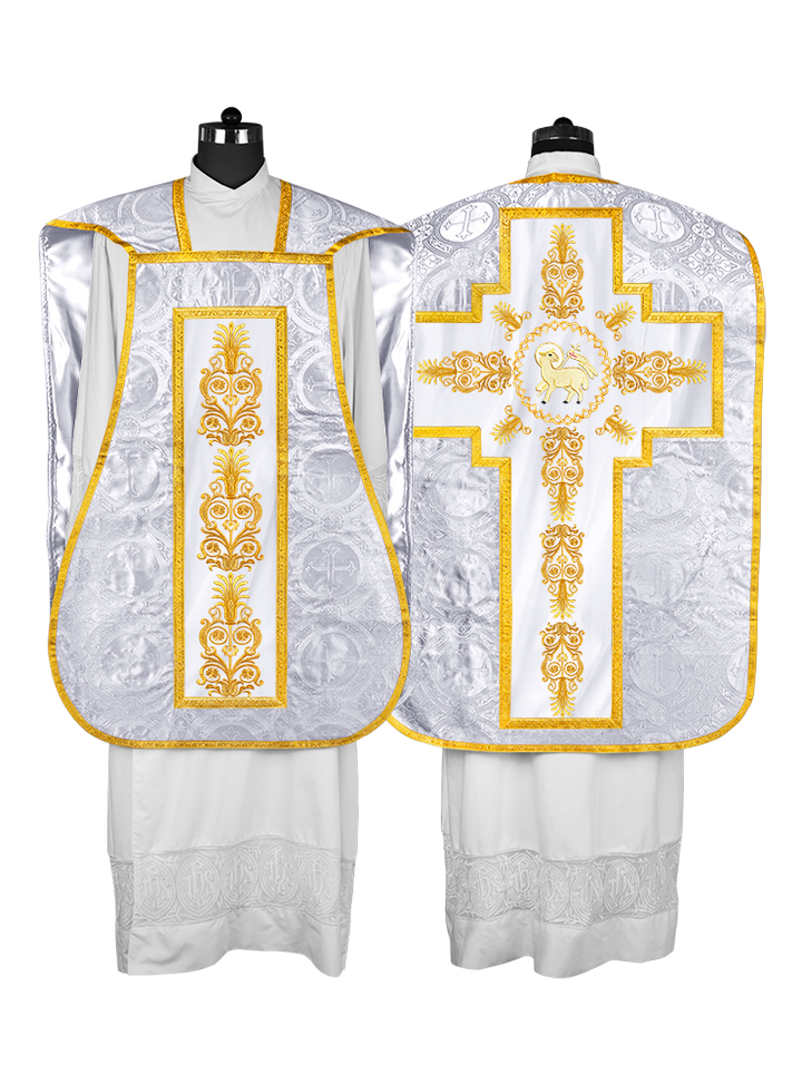 FIDDLEBACK WITH EMBROIDERED ORPHERY