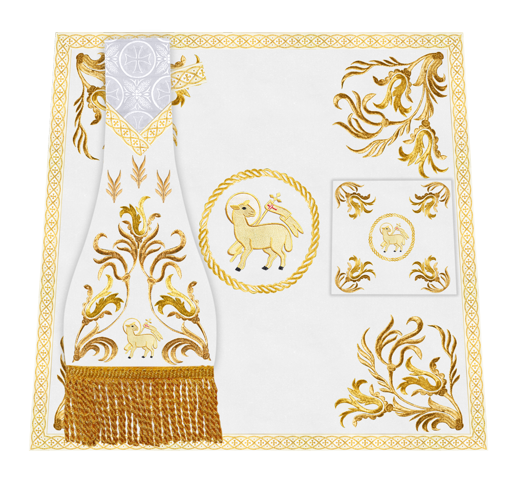 Handmade Church Altar Cloth with Traditional Embroidery