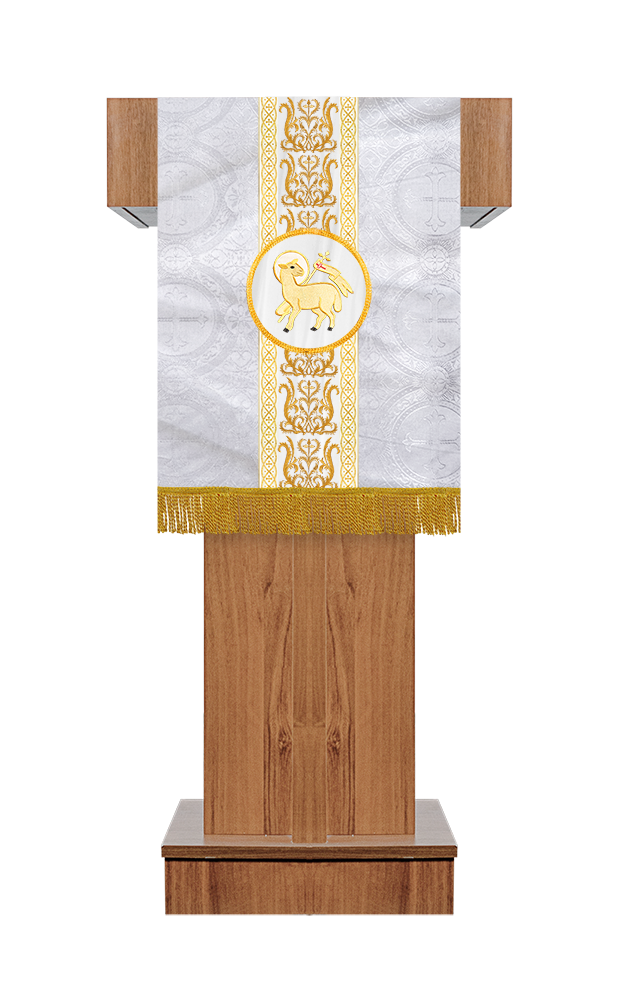 Communion Table Cloth with Embroidered Trims
