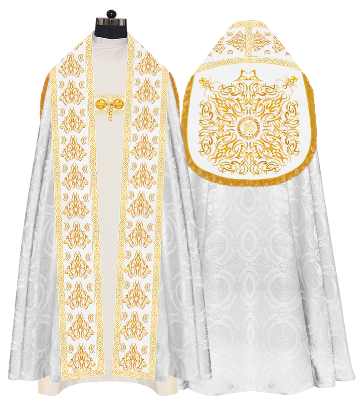 Traditional Embroidered Roman Cope Vestment