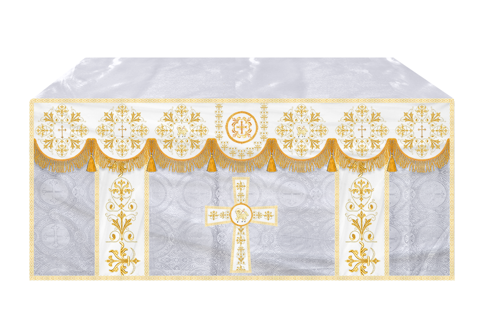 Altar Cloth with Spiritual Motif and Trims