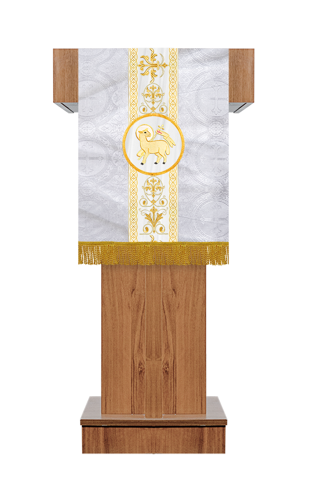 Pulpit/Lectern with Embellished Motif and Trims