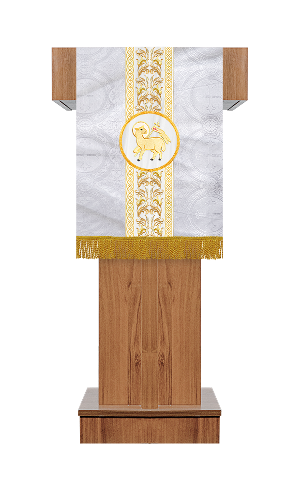Altar Cloth with Liturgical Motif and Trims
