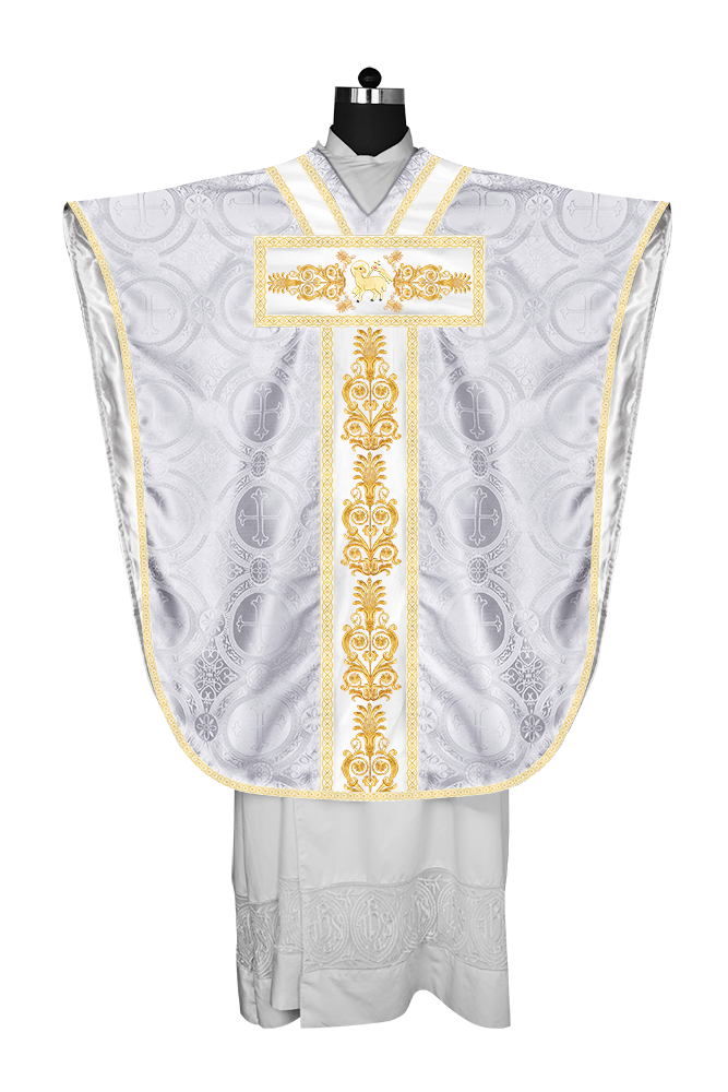 Borromean Chasuble Vestment With Detailed Braids and Trims