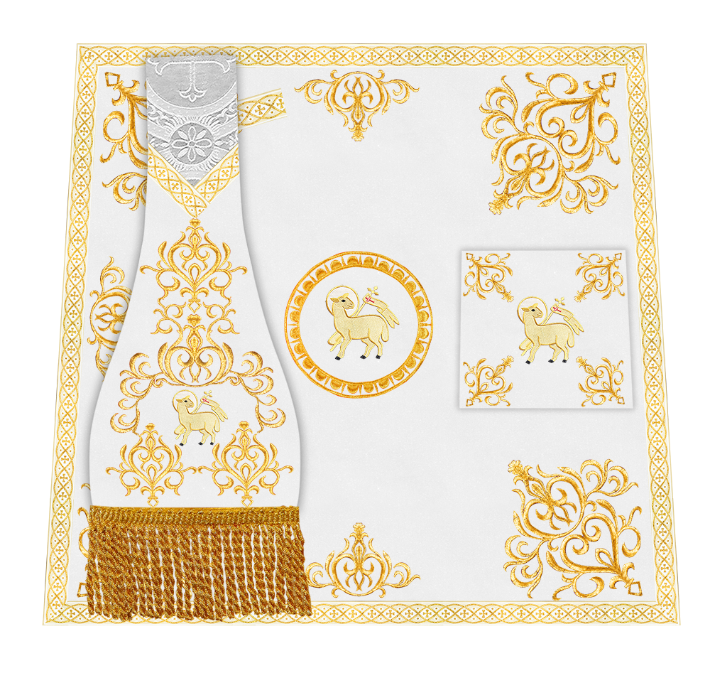 Borromean Chasuble Vestment Adorned With Colour Braids and Trims