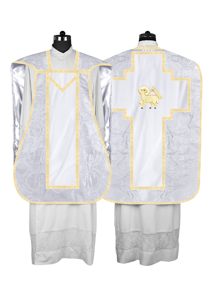 Roman chasuble with Motif and Trims