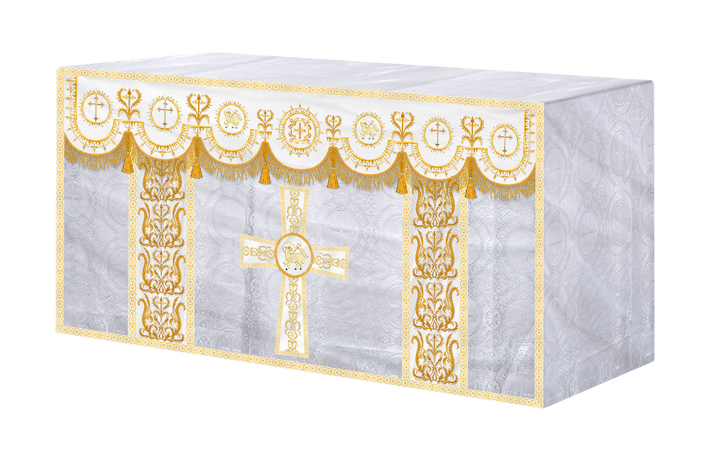 Communion Table Cloth with Embroidered Trims