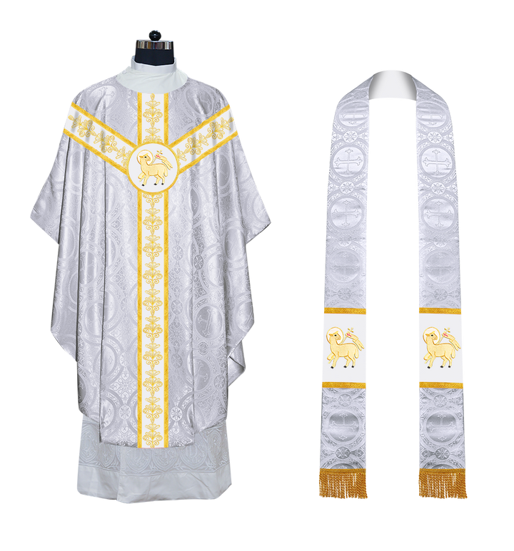 Gothic Chasuble with Ornate Embroidery