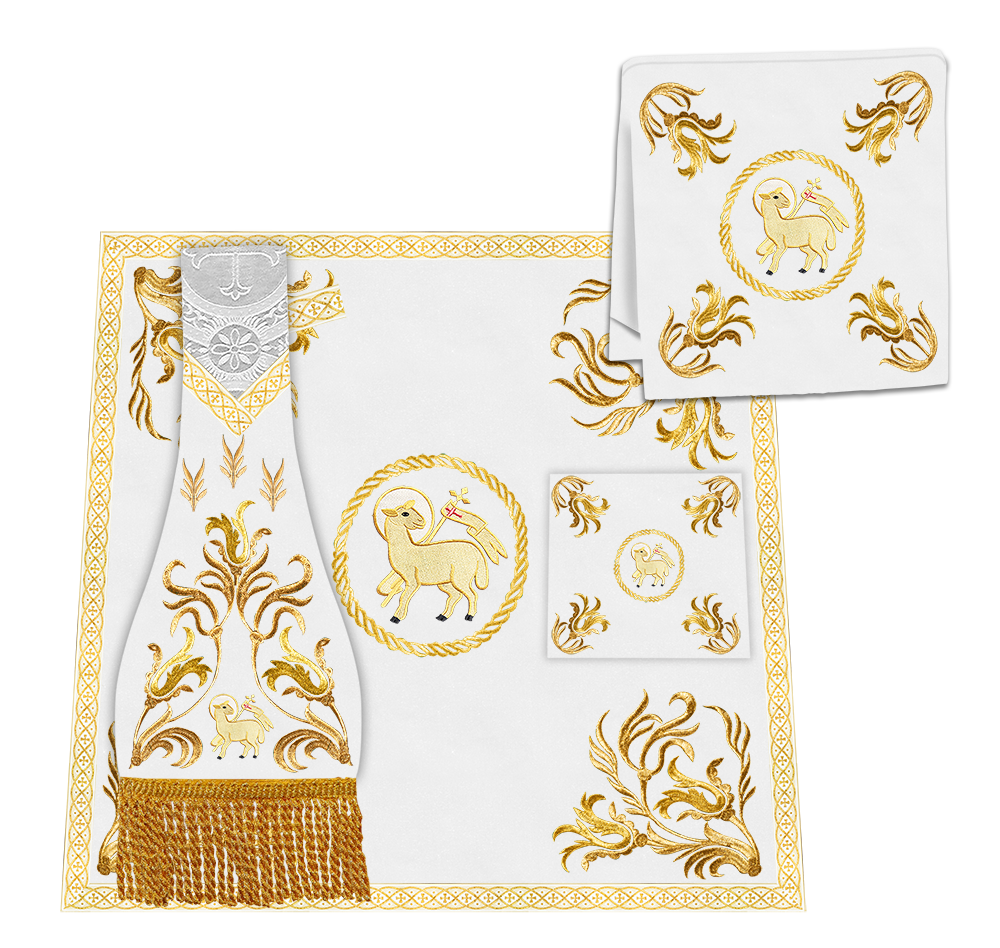 Liturgical Borromean Chasuble With Detailed Embroidery and Trims