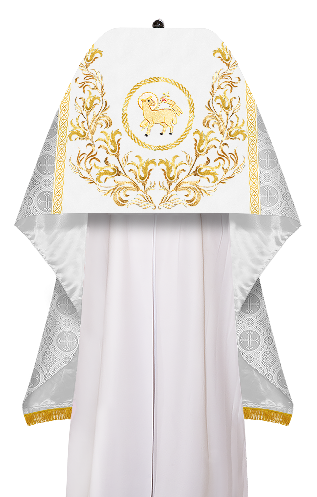 Humeral Veil Vestment with Embroidery Motif