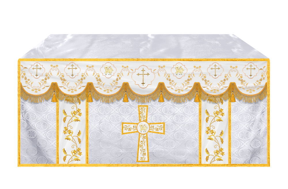 Altar Cloth with Fine Embroidery and Spiritual Motif