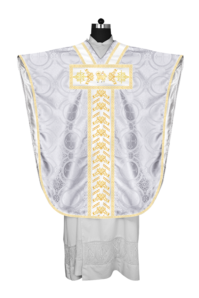Borromean Chasuble Vestment Adorned With Colour Braids and Trims