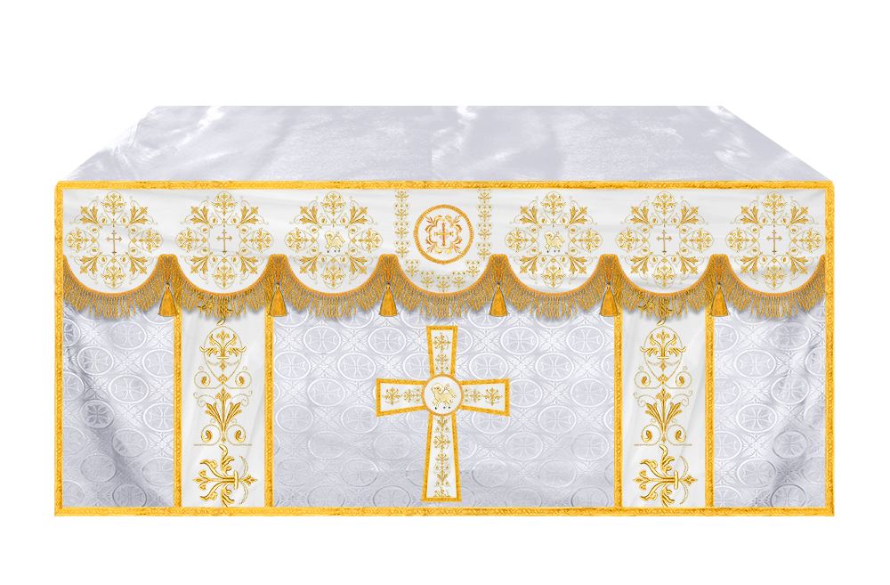 Exquisite Altar Cloth with Intricate Embroidery