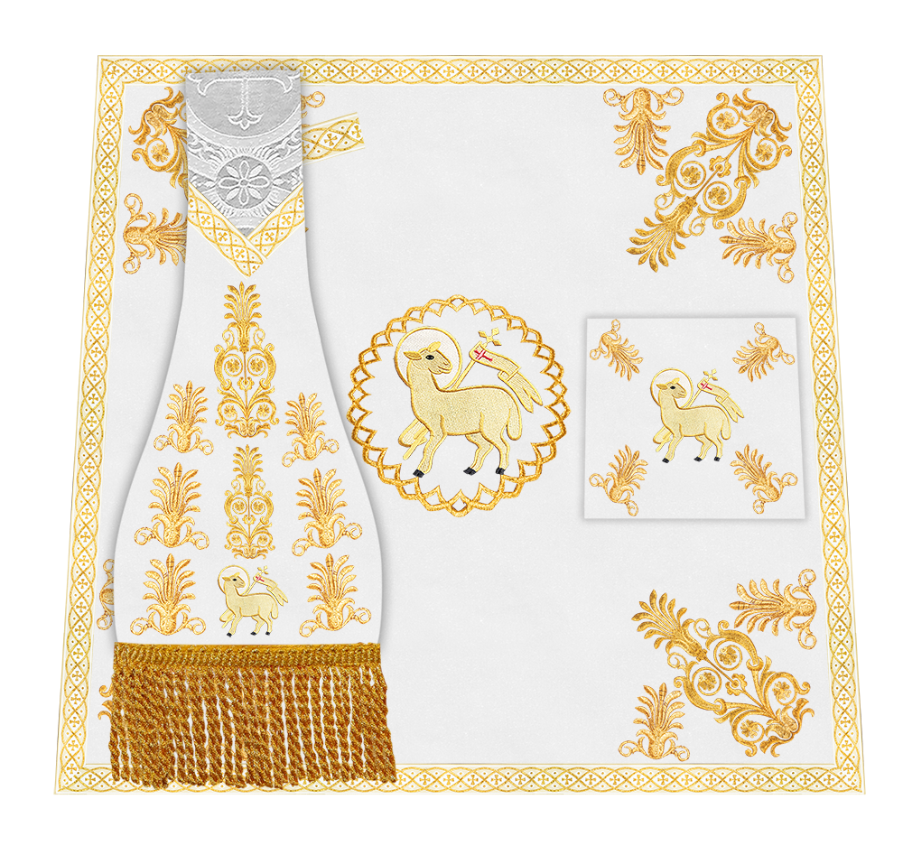 Borromean Chasuble Vestment With Detailed Braids and Trims