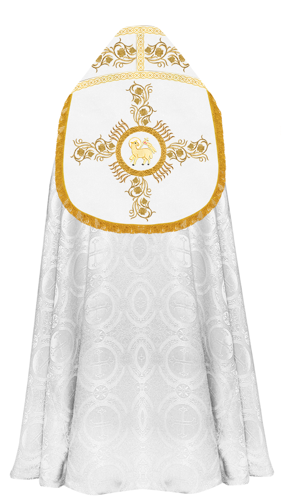 Roman Cope Vestment with Grapes Embroidered trims