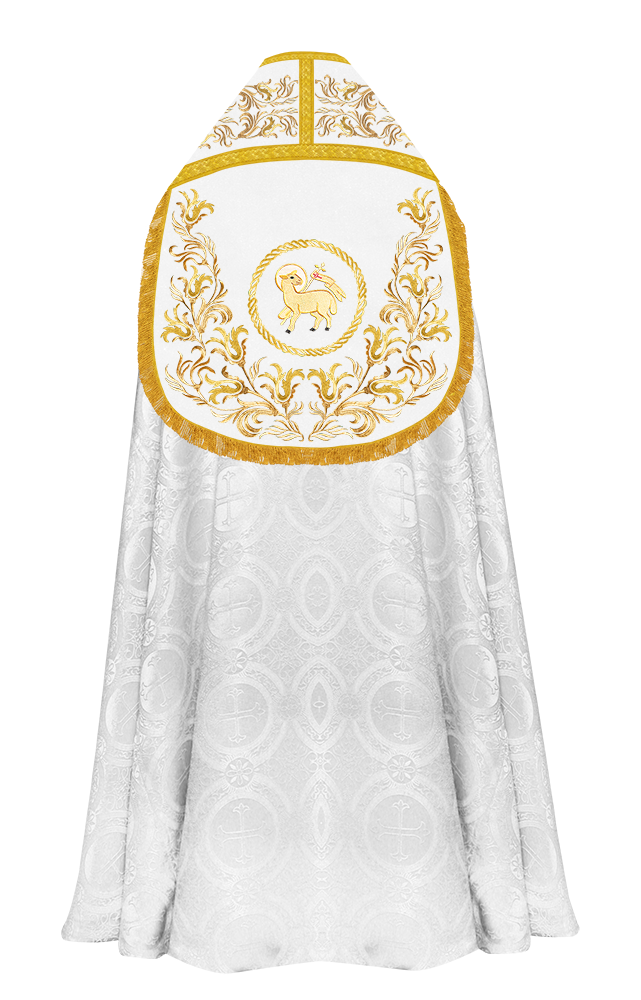 Roman Cope Vestment With Adorned Orphrey