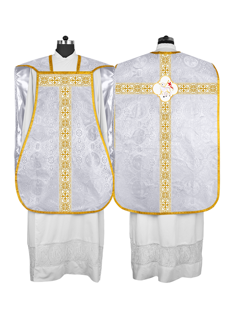 Vestimentas con espalda de violín con motivo y cruz Orphrey