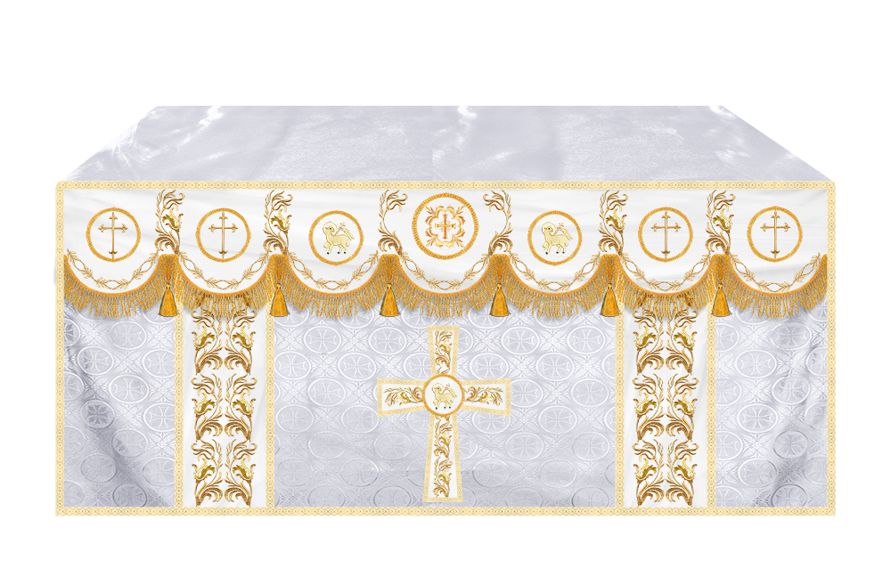 Handmade Church Altar Cloth with Traditional Embroidery