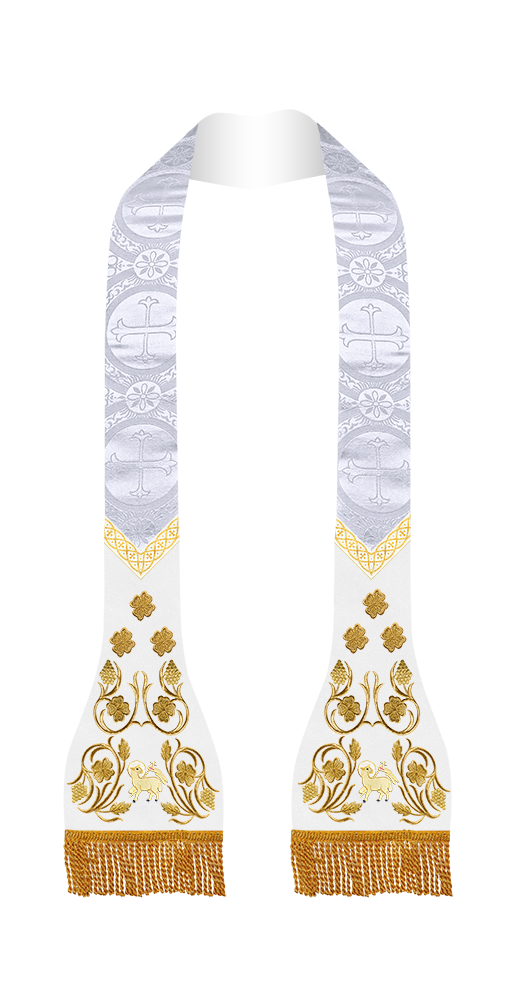 Grapes Embroidered Roman Stole