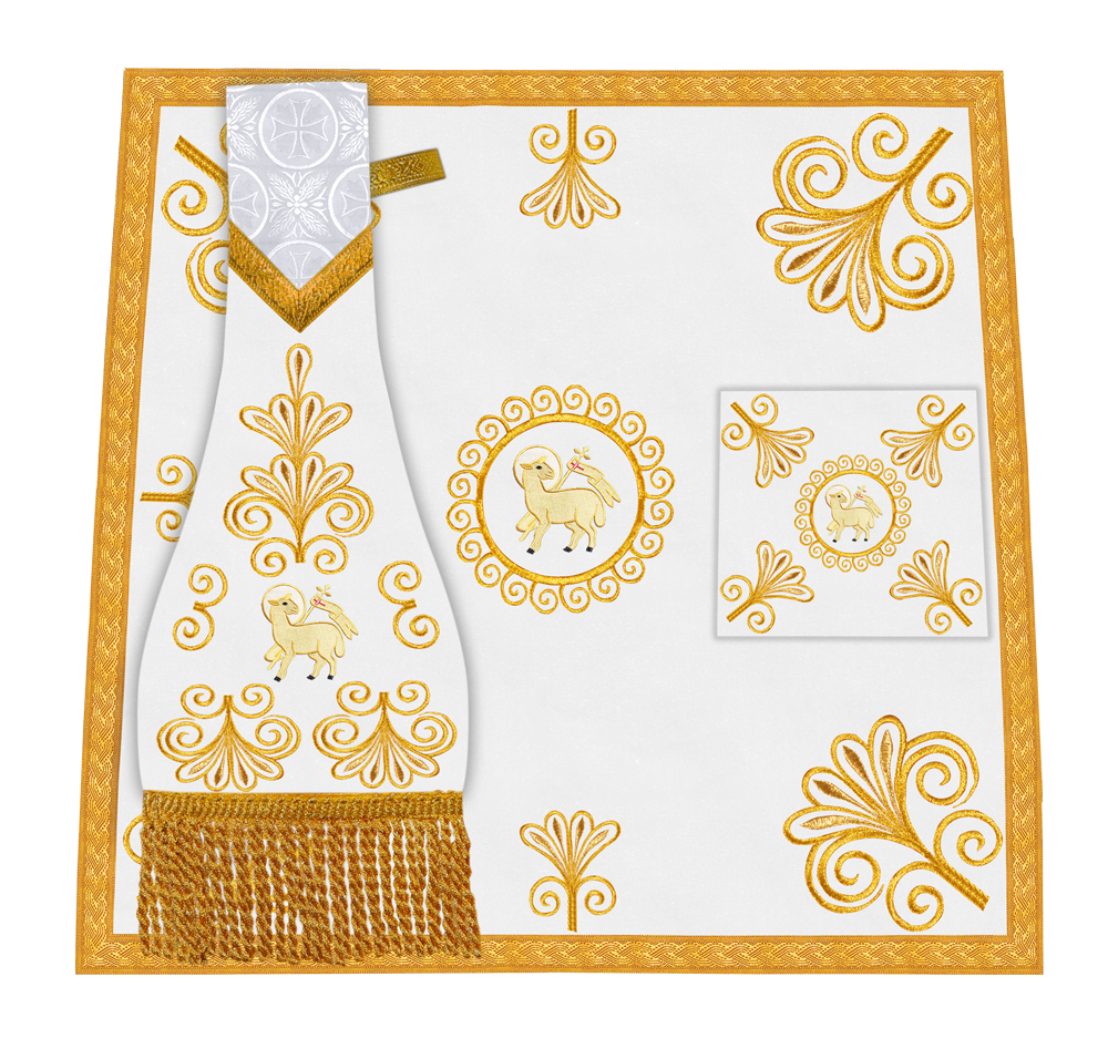 Church Mass Set with Elegant Liturgical Embroidery