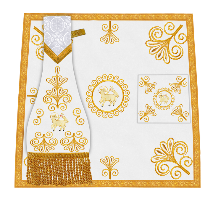 Church Mass Set with Elegant Liturgical Embroidery