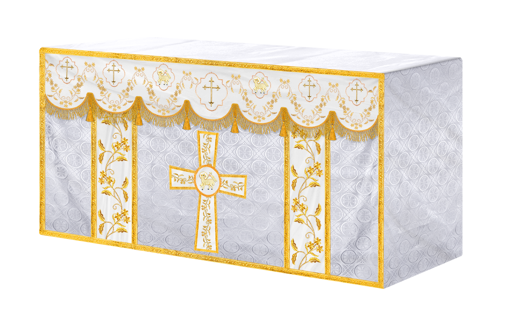 Altar Cloth with Fine Embroidery and Spiritual Motif