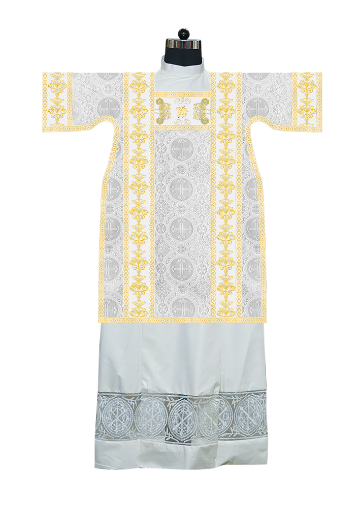 Tunicle Vestment with Motif and Trims