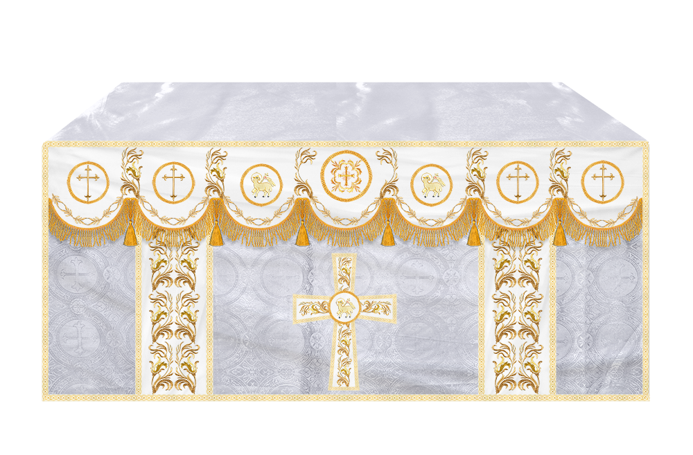 Altar Cloth with Liturgical Motif and Trims