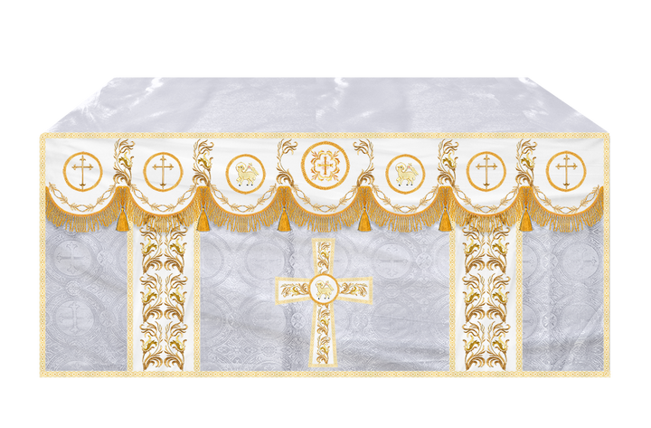 Altar Cloth with Liturgical Motif and Trims