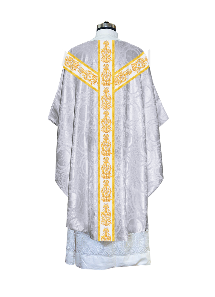 Golden Embroidery Gothic Chasuble Vestment